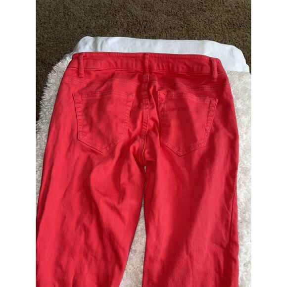 Scarlet Boulevard sz. 25 red/ coral jeans. Great pair, comfortable - Picture 7 of 9